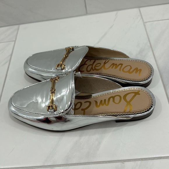 NEW! Sam Edelman Metallic Sky Linnie Bit Mule - Size 5 - Picture 10 of 16